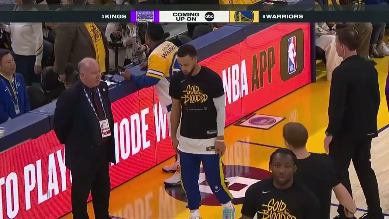 Steph Curry Pregame Warmup: Game 4  of West 1st Round:  April 23, 2023