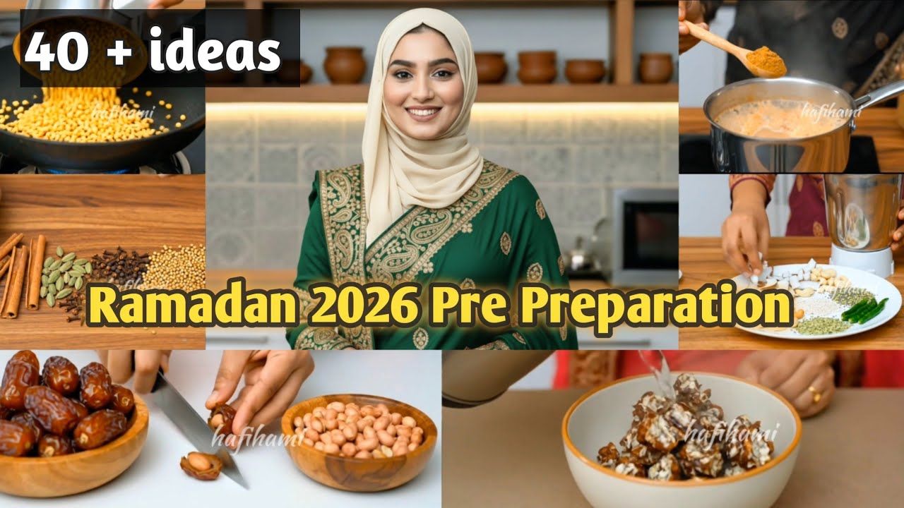 Ramadan 2026 Pre Preparation  | Time Saving Kitchen Hacks for Ramzan #ai #Ramadan2026 #IftarRecipes