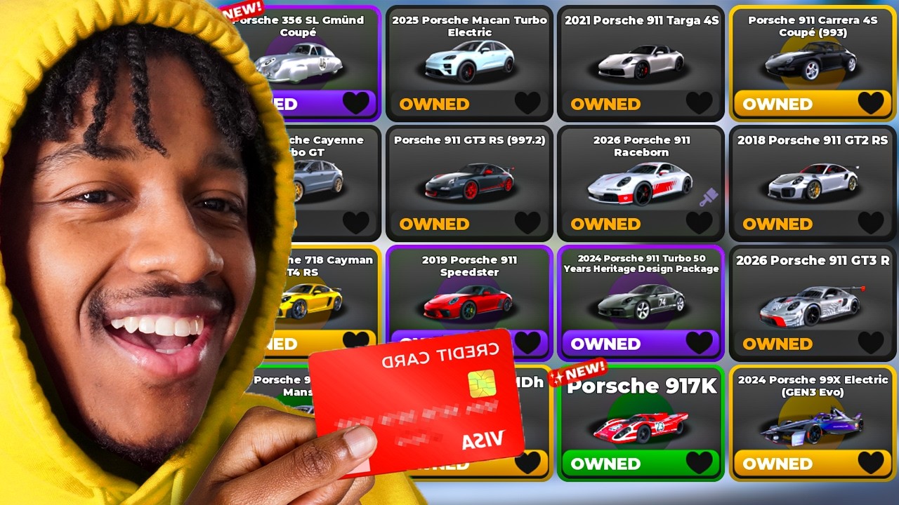 SPENDING $98,824,671 FOR EVERY PORSCHE IN ROBLOX DRIVING EMPIRE!