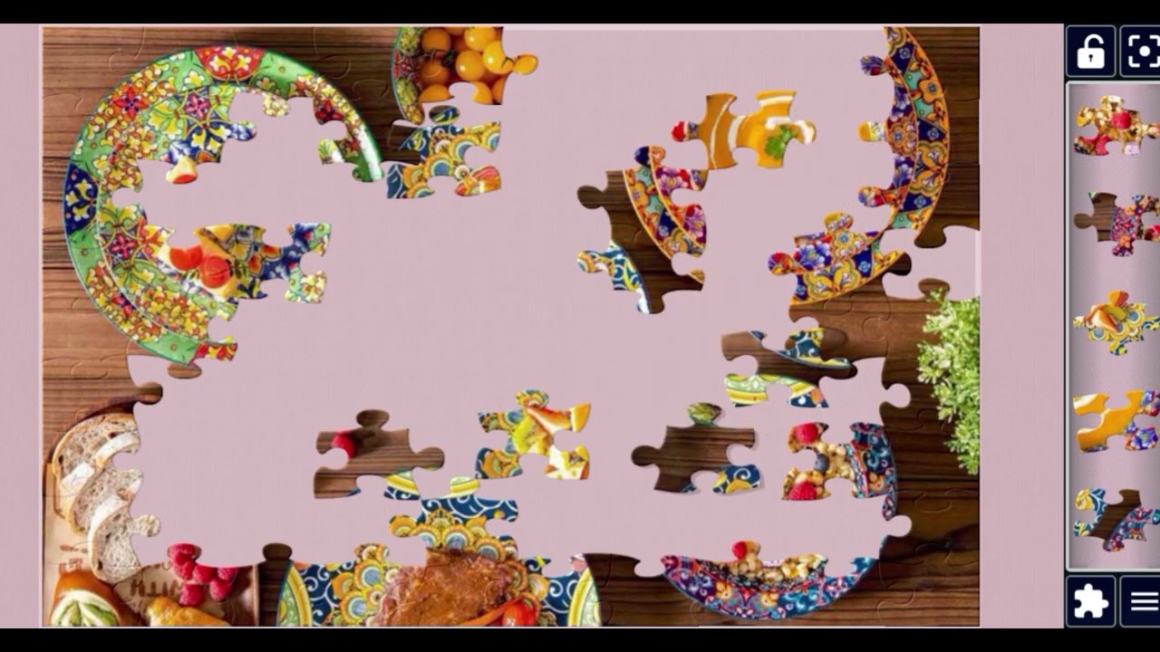 Colourful food meal😍//#beautiful gaming puzzle 🧩@JigsawPuzzle928 