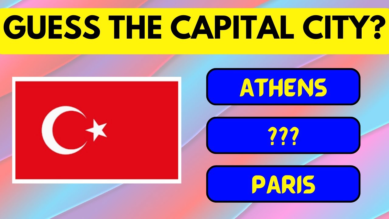 Guess The Capital City Of The Country with Flag | Geography Quiz 🌍
