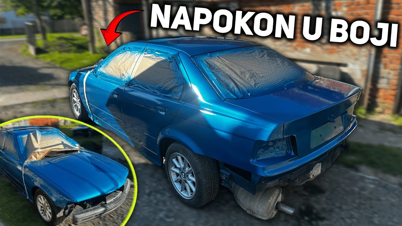 Prvi put FARBAM AUTO !   BMW E36 Napokon u BOJI