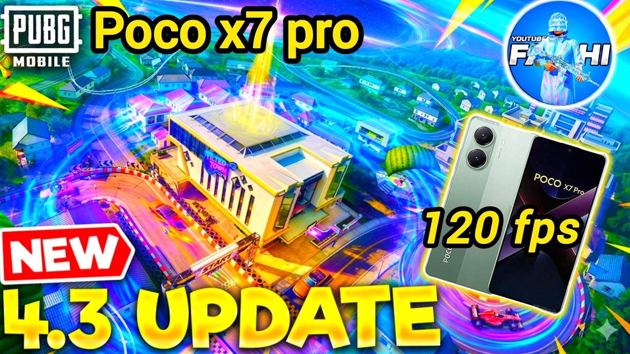 PUBG Mobile 4.3 Update Gameplay | Poco X7 Pro 120 FPS Test ⚡ Beast Mode!