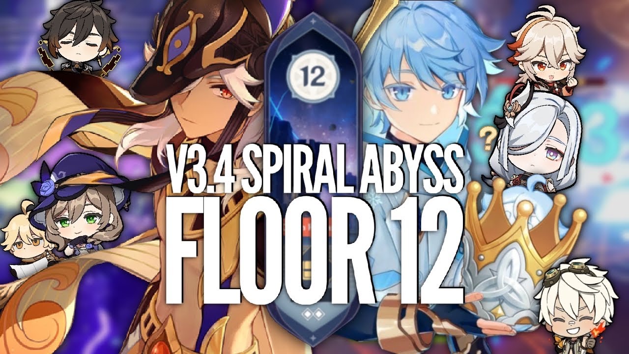 Aggravate Cyno lisa Duo & Chongyun Shenhe Reverse Melt!! - V3.4 Spiral Abyss Floor 12 Genshin Impact