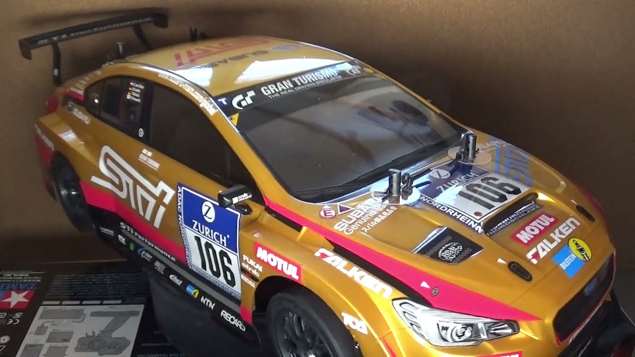 Tamiya TT-02 Subaru WRX STI NBR Challenge Bodywork