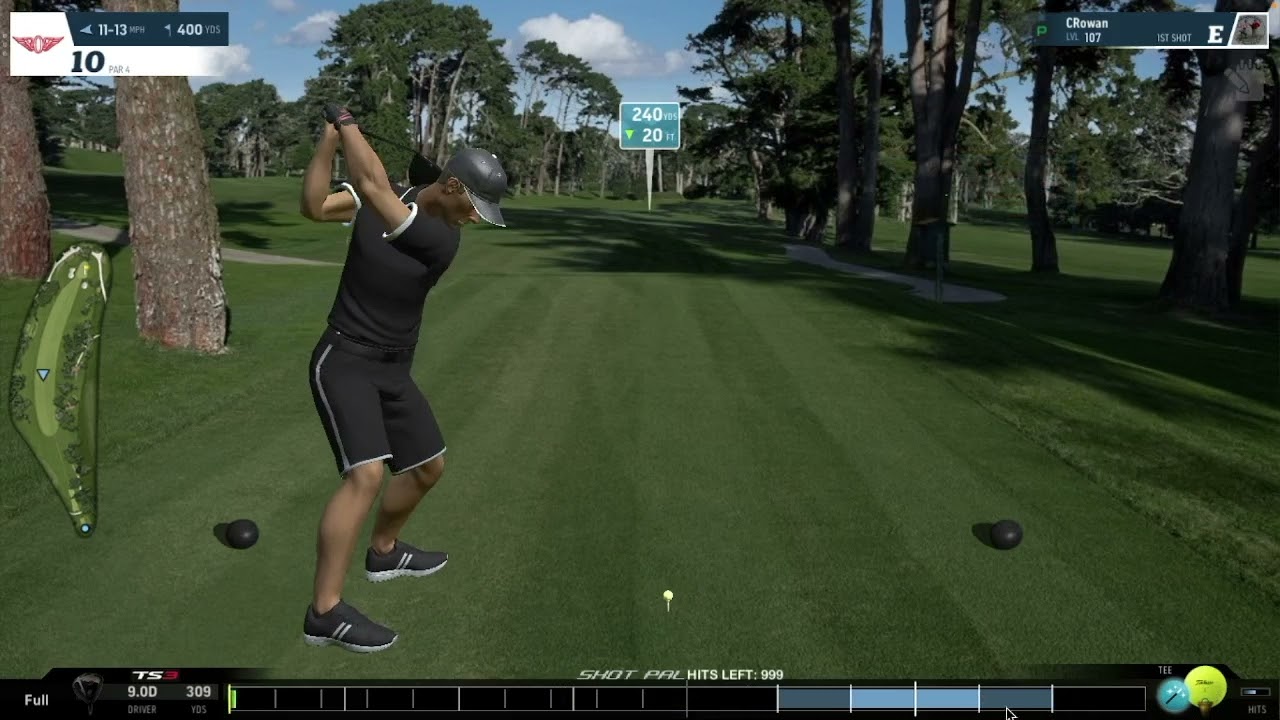 WGT golf, doing draws and fades