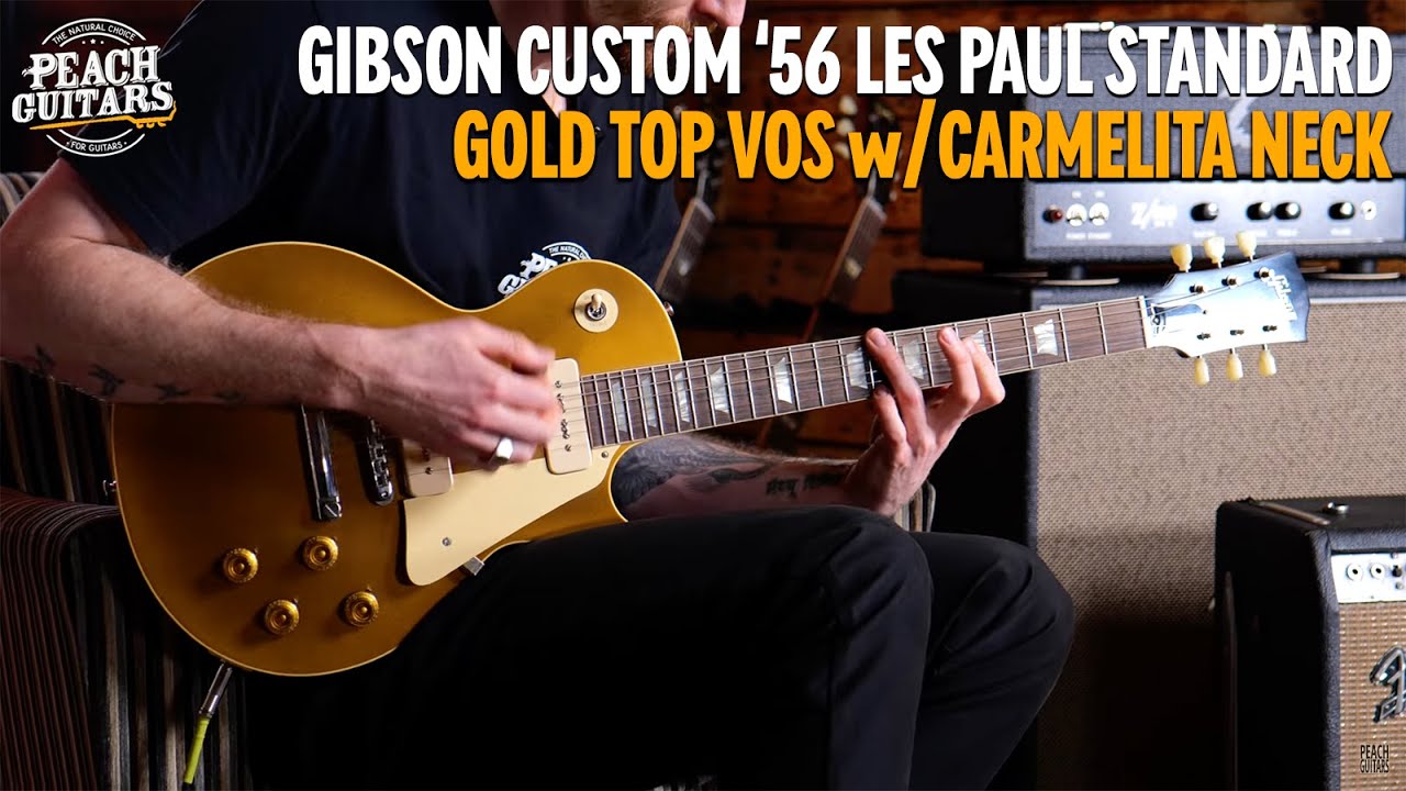 Gibson Custom '56 Les Paul Standard Carmelita Neck Gold Top VOS