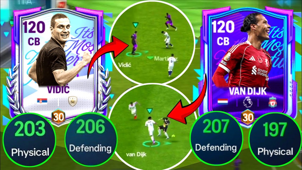 Van Dijk & Vidic  Best H2H CB Duo💪💀 Two Defensive Beasts Dominant in H2H 