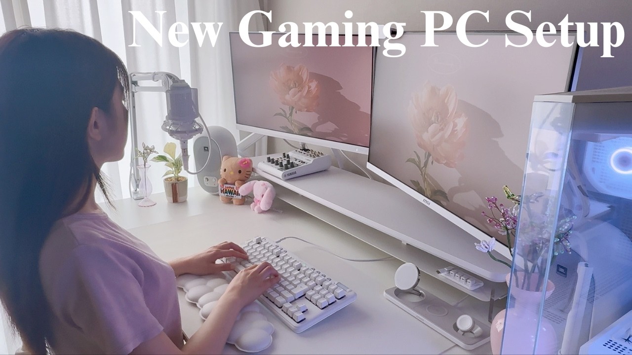 はじめてのゲーミングPC開封✨初心者女子のデスクセットアップVlog