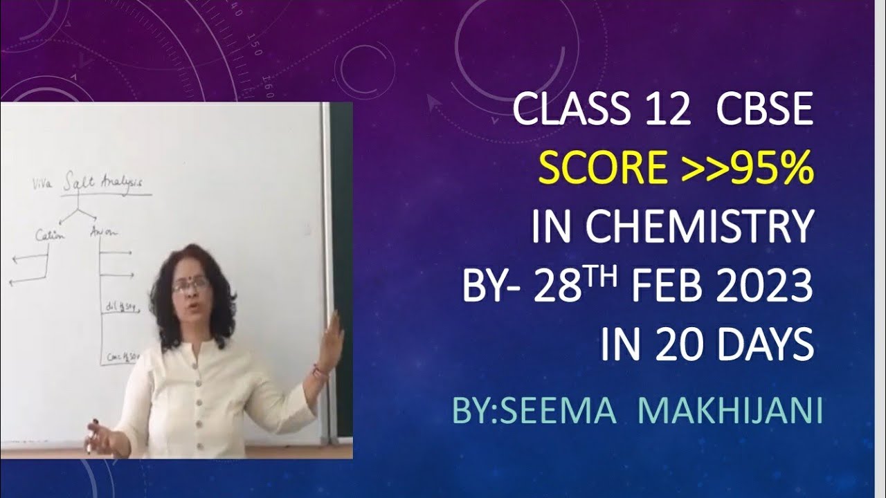 2026 CBSE Boards HOW to HANDLE Chemistry Class 12 . SCORE above 95% Marks.