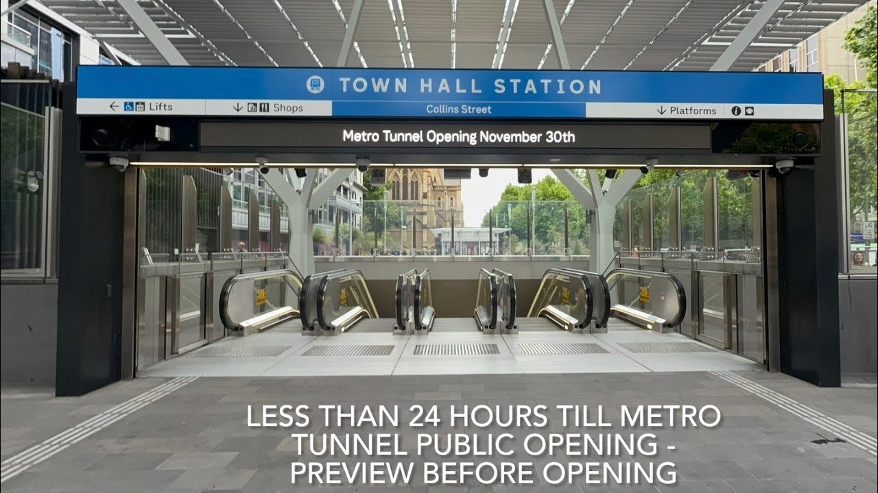 Less Than 24 Hours Till Metro Tunnel Public Opening - Preview Before Opening