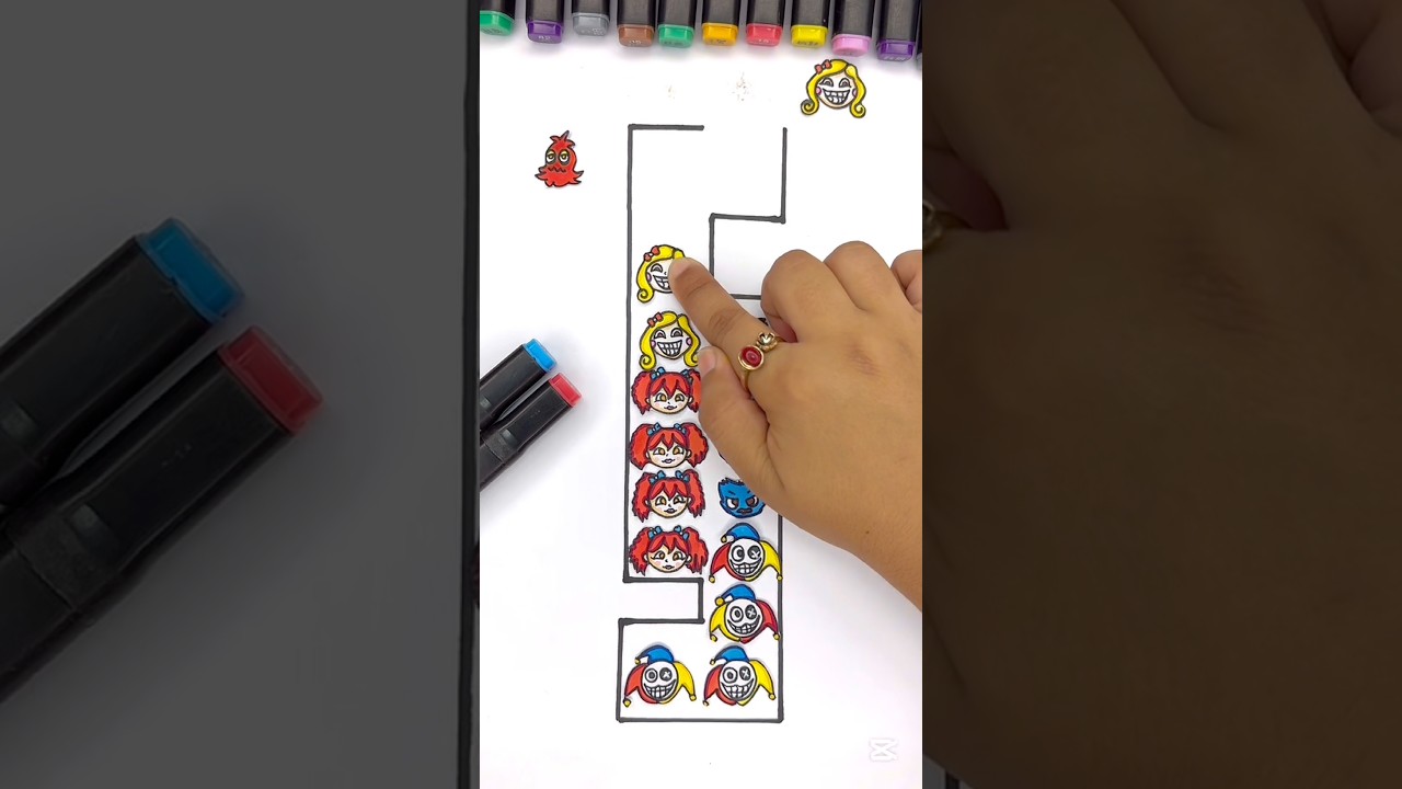 Poppy playtime paper puzzle game!!❤️😍 #art #ytshorts #paperpuzzlegame #poppyplaytimechapter5