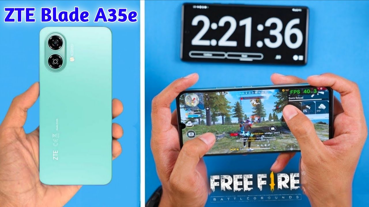ZTE Blade A35e Free Fire Test | ZTE Blade A35e FF Gameplay | ZTE Blade A35e Gaming Test | ZTE Blade 