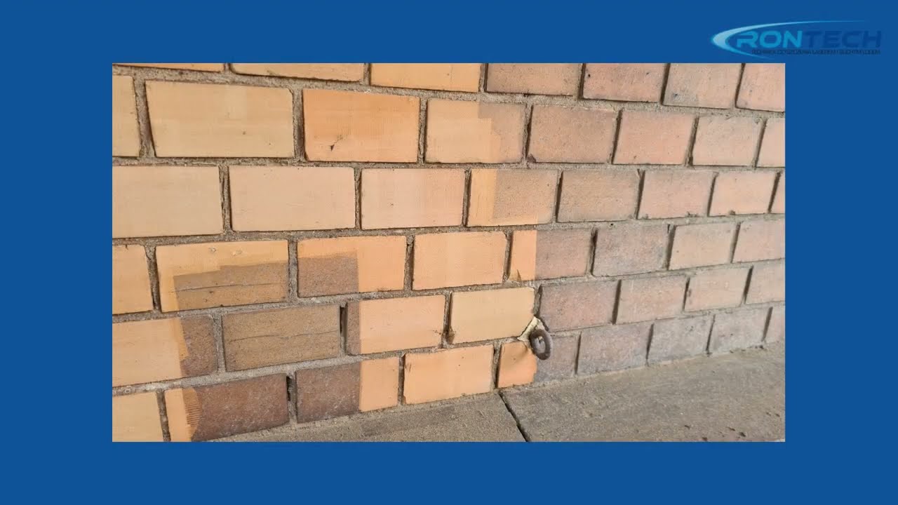 RONTECH czyszczenie laserem elewacji z cegły i piaskowca