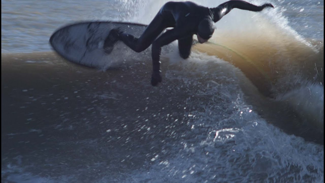 Surfing (and Foiling!) - Niton, Isle of Wight,  14th March 2023