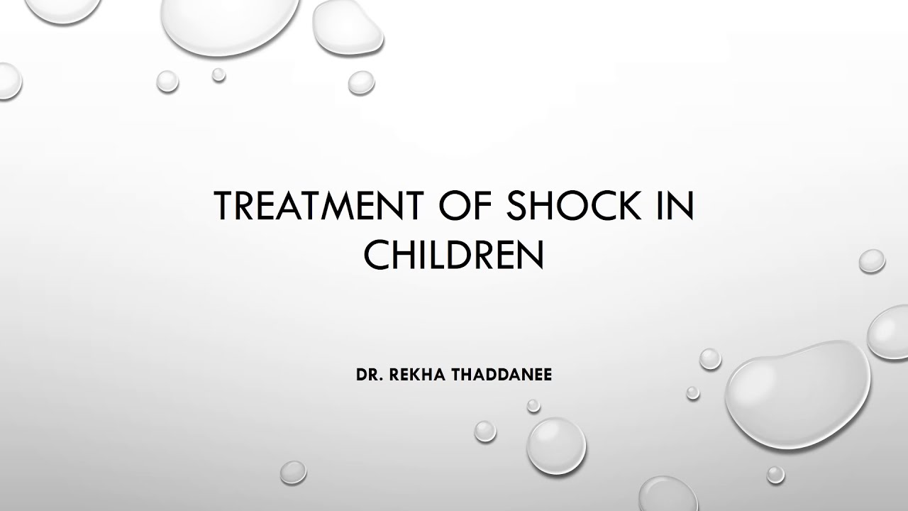 Treatment of shock in children and some tricks to calculate dose of vasoactive agents | Pediatrics