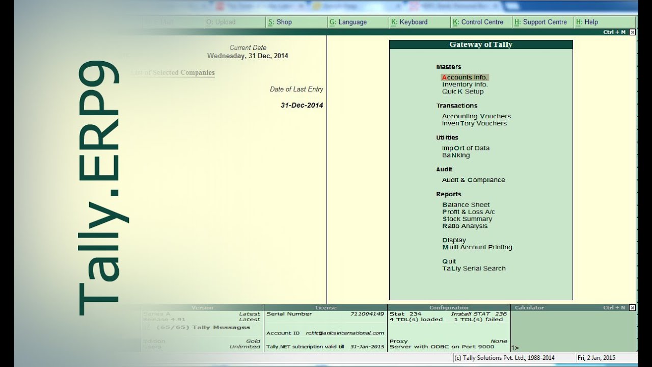 Tally.ERP9 : Delete Vouchers in Tally Correctly