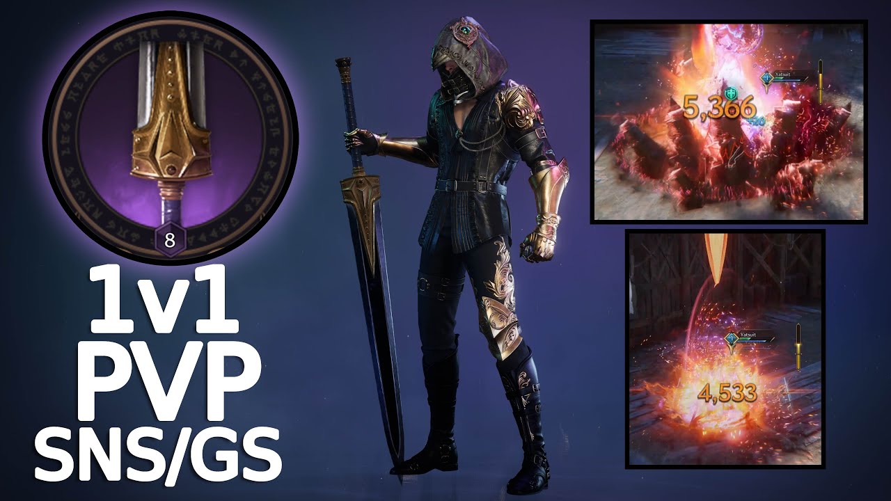 Throne and Liberty Testing Chief Executor Great sword 1v1 PVP (SNS/GS Gameplay)