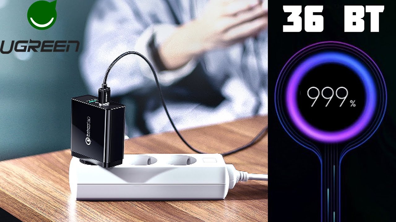 UGREEN Обзор и тестирование быстрой зарядки qualcomm quick charge 3.0 (2 гнезда) быстрая зарядка