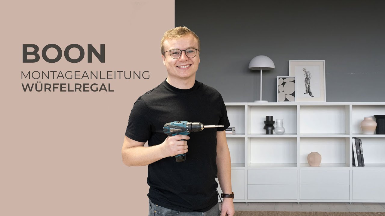 Regal bauen – Montageanleitung für BOON Würfelregal | Tutorial: Wie montiere ich das Bücherregal?