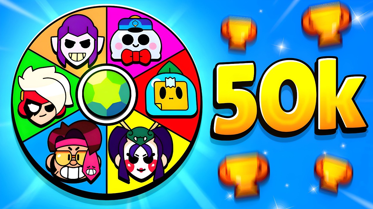 Rastgele Karakterlerle 50.000 Kupa Oluyorum! 😱 | Brawl Stars