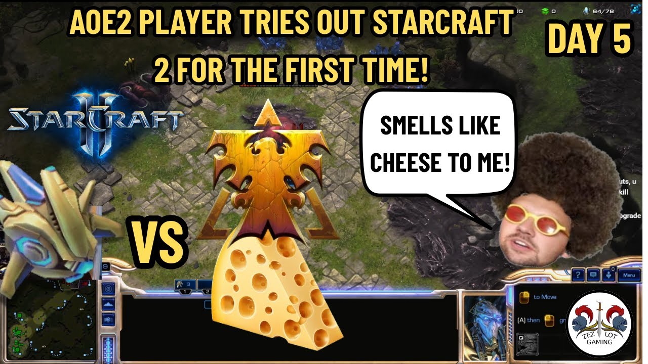 AOE player tries SC 2 I DAY 5 I Getting a whole Swiss Cheese thrown at me!