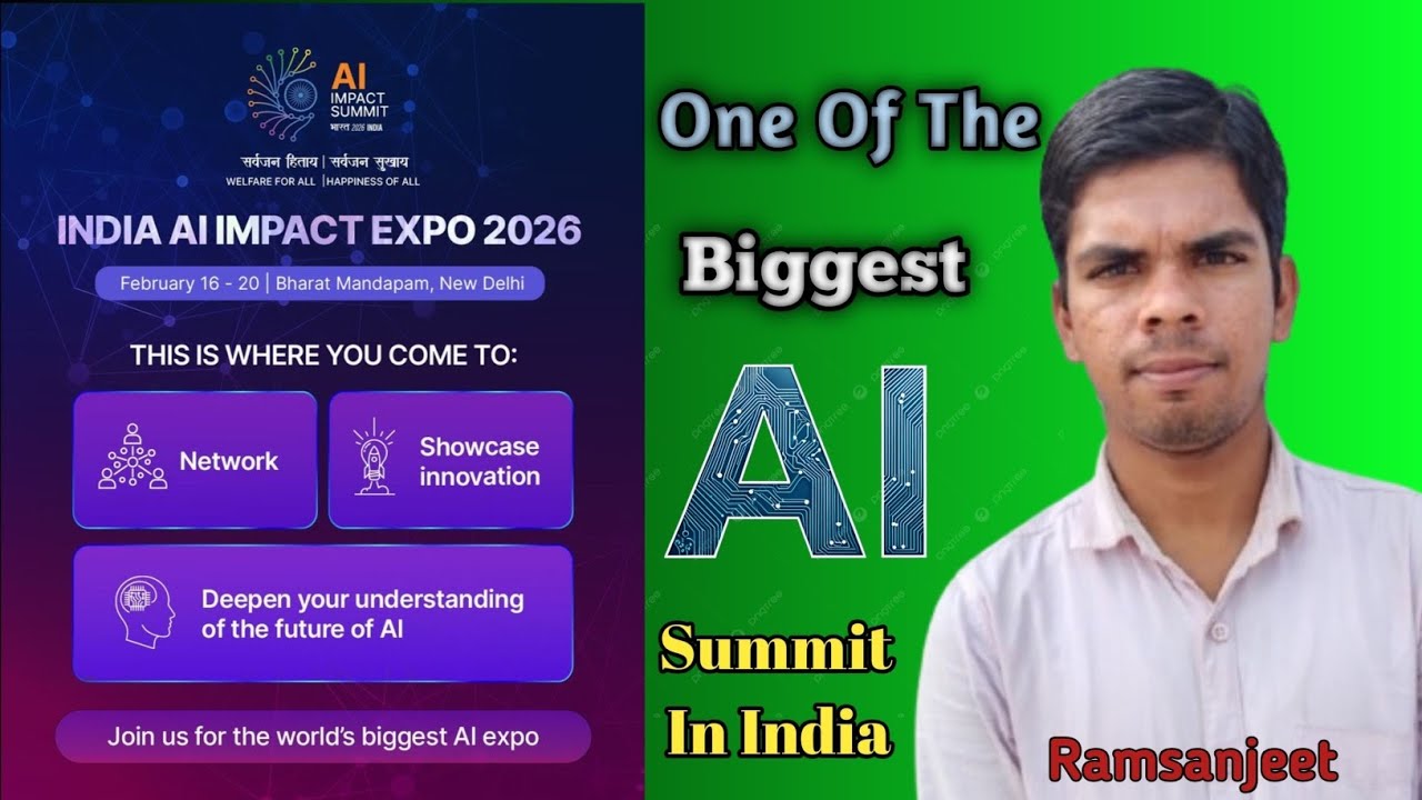 Biggest AI Summit in India अब तक का सबसे बड़ा AI बैठक ।