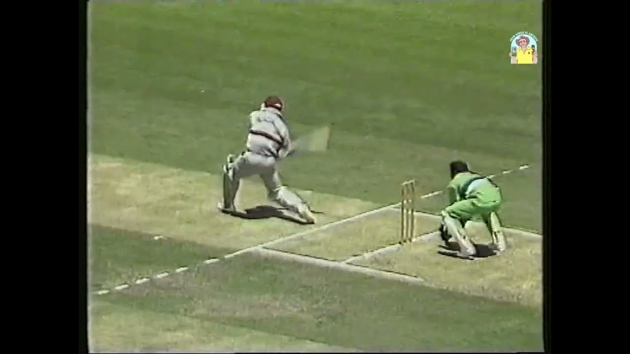 Desmond Haynes hattrick of sixes vs Pakistan ODI Adelaide Oval December 1988