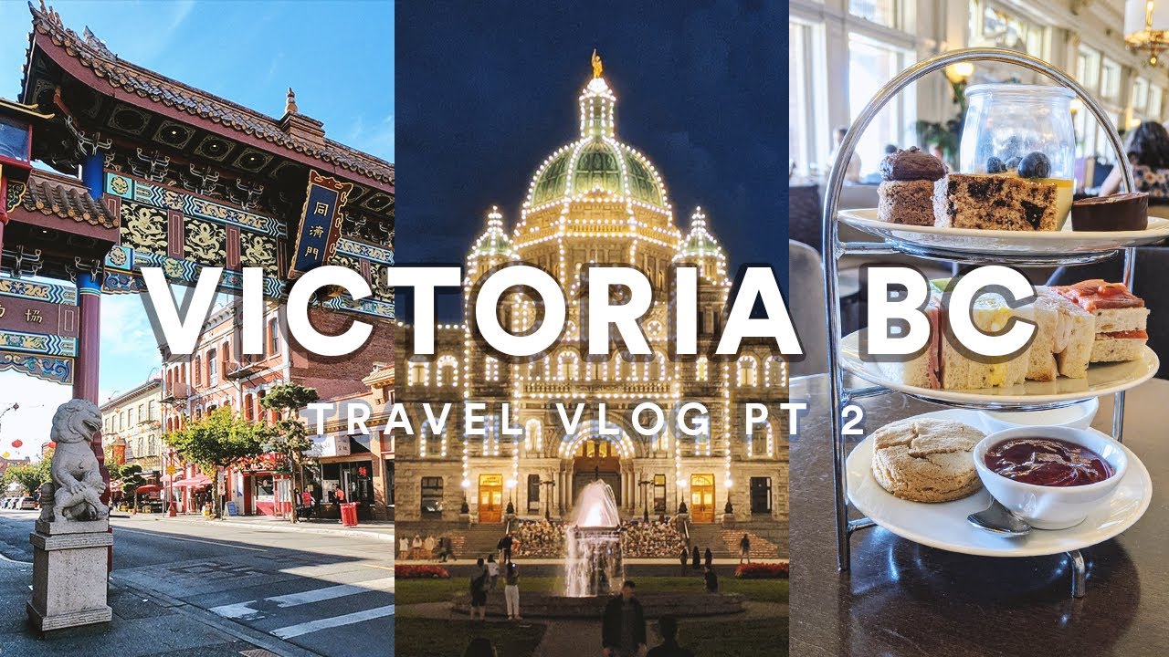 Gonzales Bay, Tea at the Empress, shopping, Chinatown | Victoria BC Solo Travel Vlog | Pt 2/3