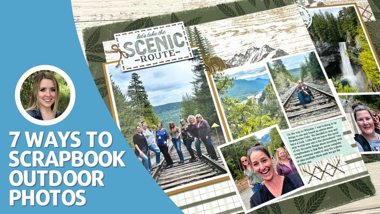 Scrapbooking Outdoor Photos with Stampin' Up Paper, Stamps & Dies