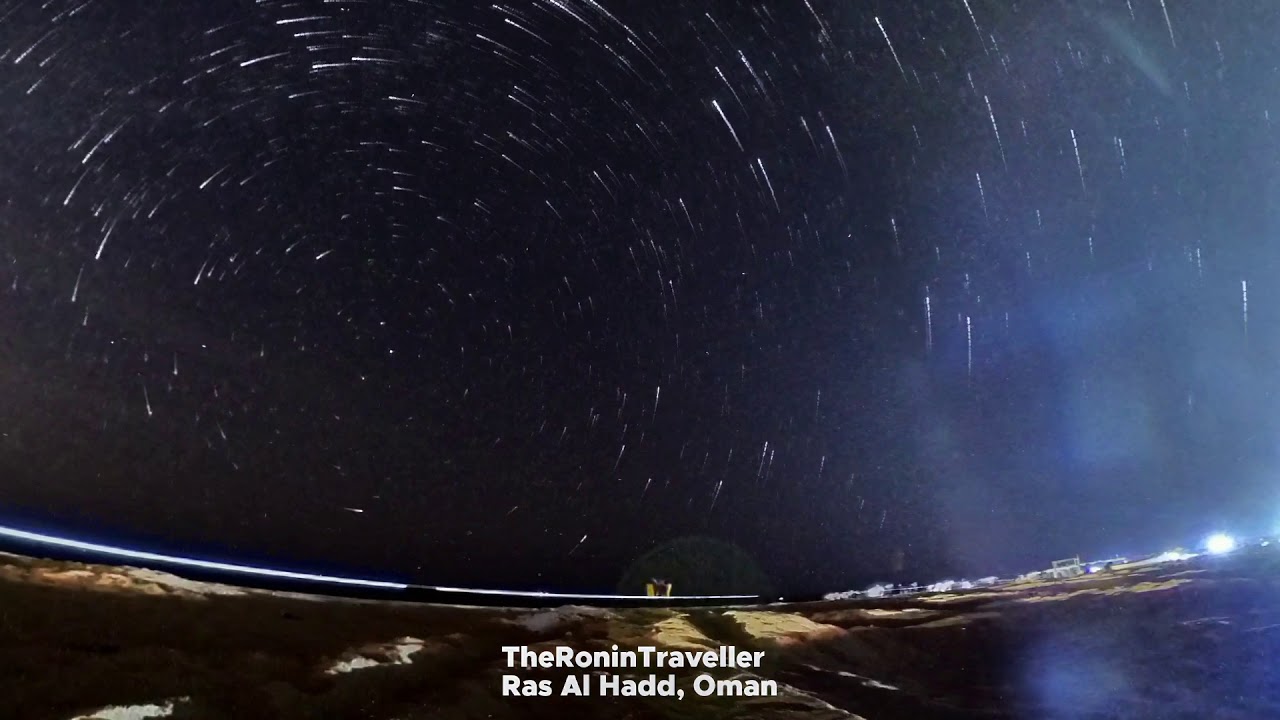 Insta360 One R Starlapse: OMAN Ras Al Hadd night star photography