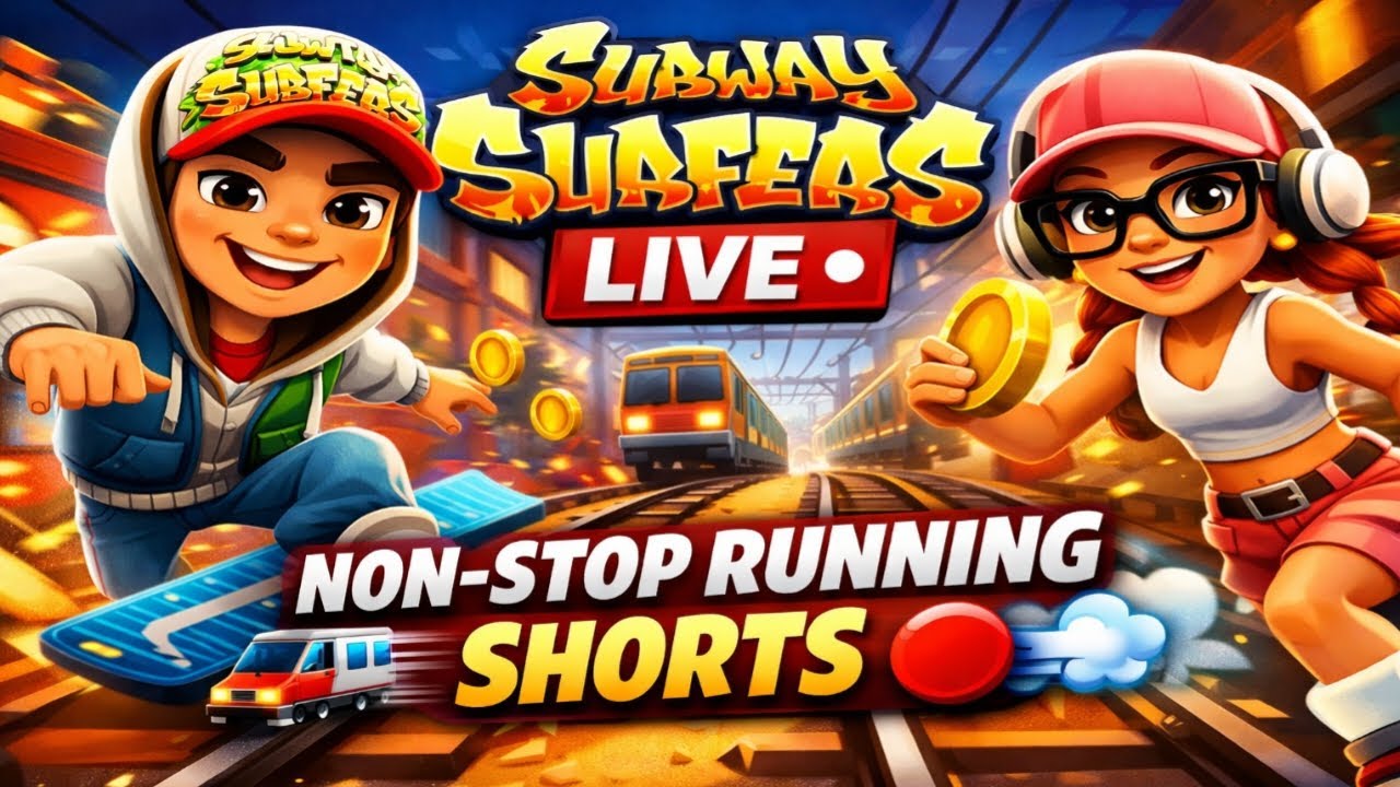 Subway Surfers LIVE 🚆💨 | Non-Stop Running Shorts 🔴