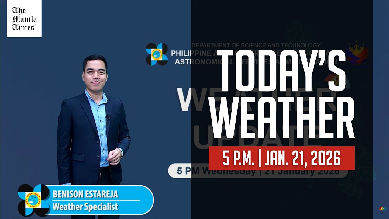 Today's Weather, 5 P.M. | Jan. 21, 2026