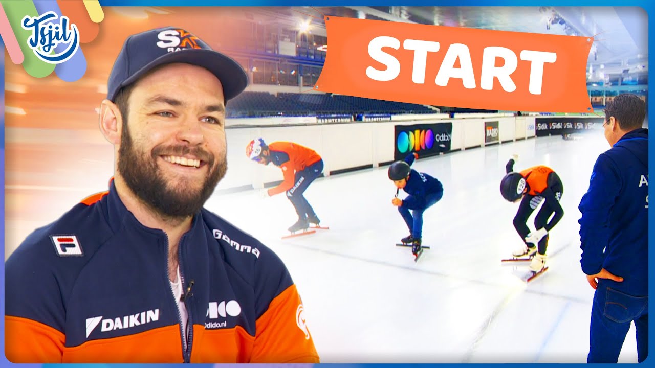 SJINKIE KNEGT LEERT MIJ INHALEN MET SCHAATSEN // Tsjil Scouten met Berend
