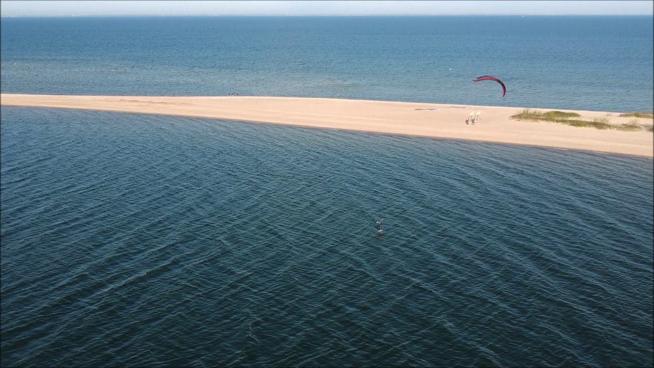 *** Lone lightwind Foil Kitesurfer - Foil kitesurfing - Rewa - Poland *** DJI Spark drone ***k