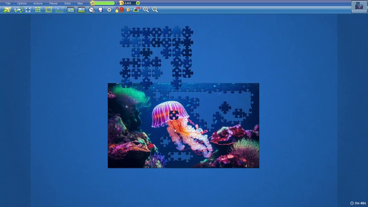 Jellyfish Swims in 8min56s