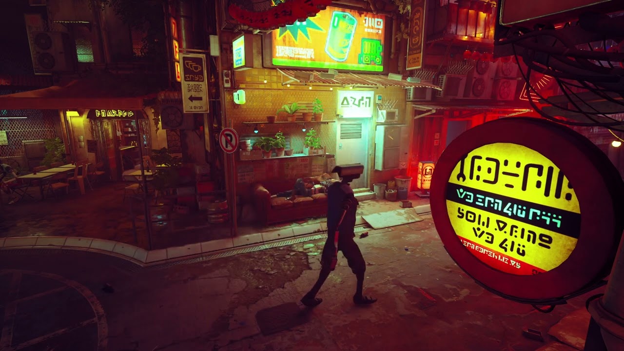 STRAY 2022 1 HOUR SLEEP ON ROBOT MIDTOWN AMBIENCE (CAT ADVENTURE 2022 PC MASTER RACE)