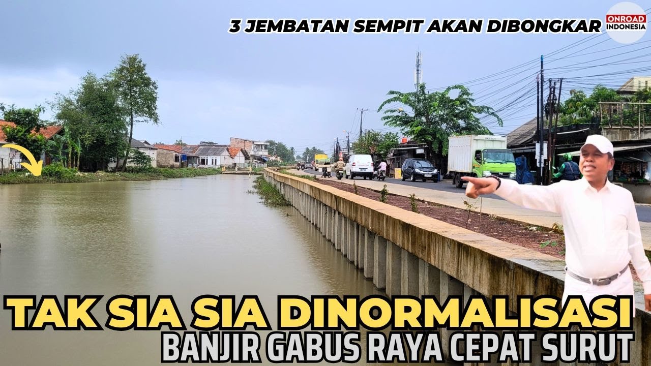 KDM AKAN BONGKAR 3 JEMBATAN SEMPIT Depan Sekolah | Dampak NORMALISASI GABUS BANJIR Cepat Surut