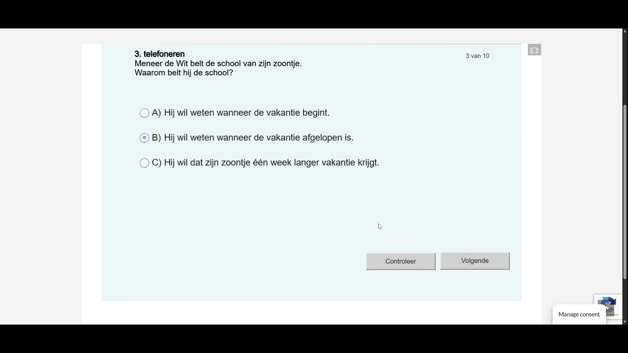 Luisteren A1 oefenexamen 3