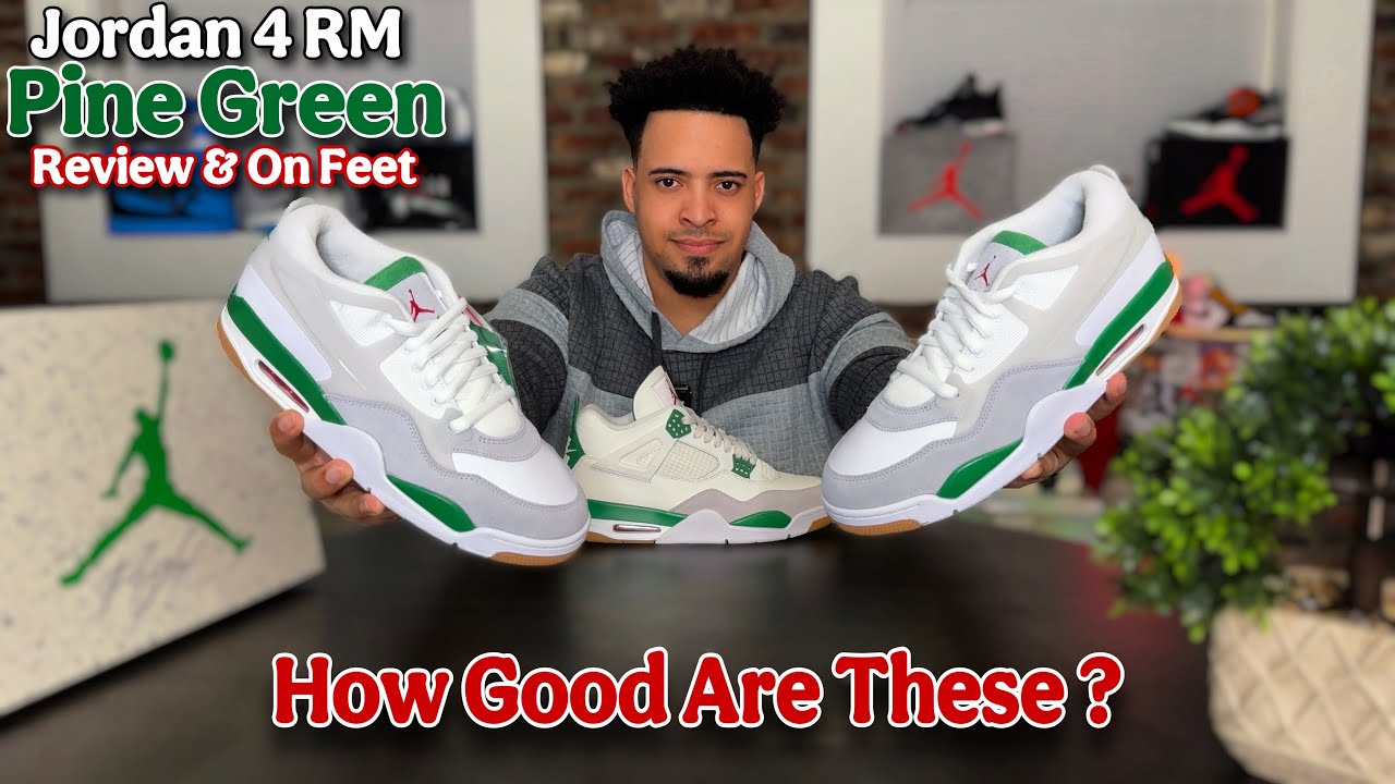 Jordan 4 RM Pine Green 🌲 Review, On Feet & Comparison 🔥