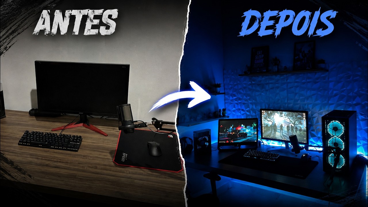 Transformei meu QUARTO GAMER por COMPLETO! - EP 3