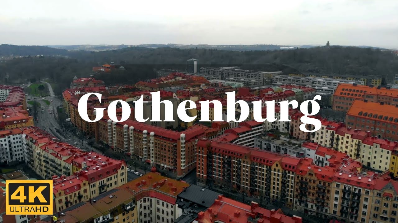 The BEST Aerial Views of Gothenburg (Sweden) in 4K!
