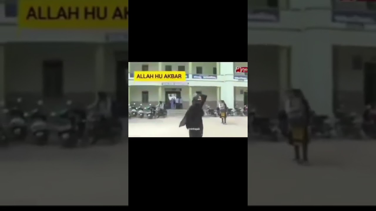 Muslim girl angry attitude🔥#karnataka college bans hijab news hindi/Muslim girl protest in karnataka