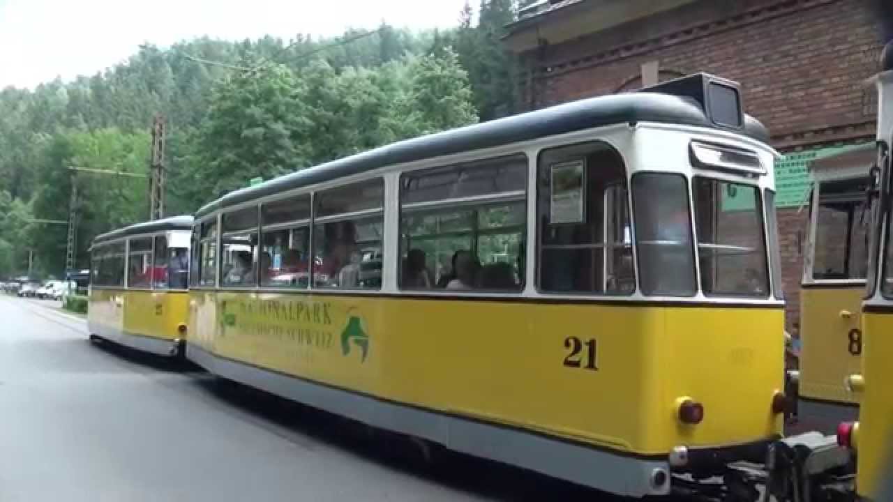 Kirnitzschtalbahn beim Kirnitzschtalfest 25.7.2015