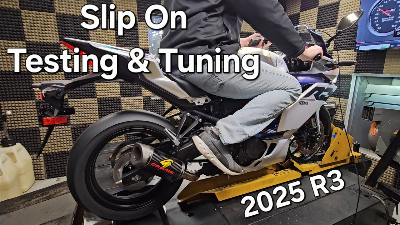 The SURPRISING RESULTS of a Slip On exhaust on our new 2025 R3!