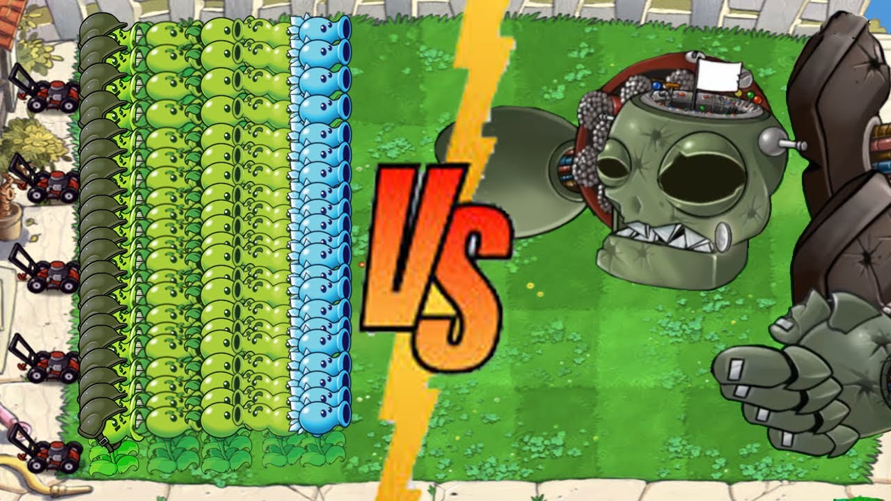 Plants vs Zombies Epic Fight - All Pea vs Dr Zomboss