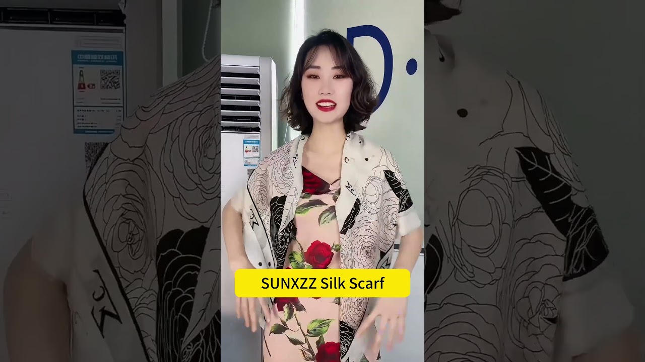 How to Wear Square Scarves? | SUNXZZ 100% Pure Mulberry Silk Scarf