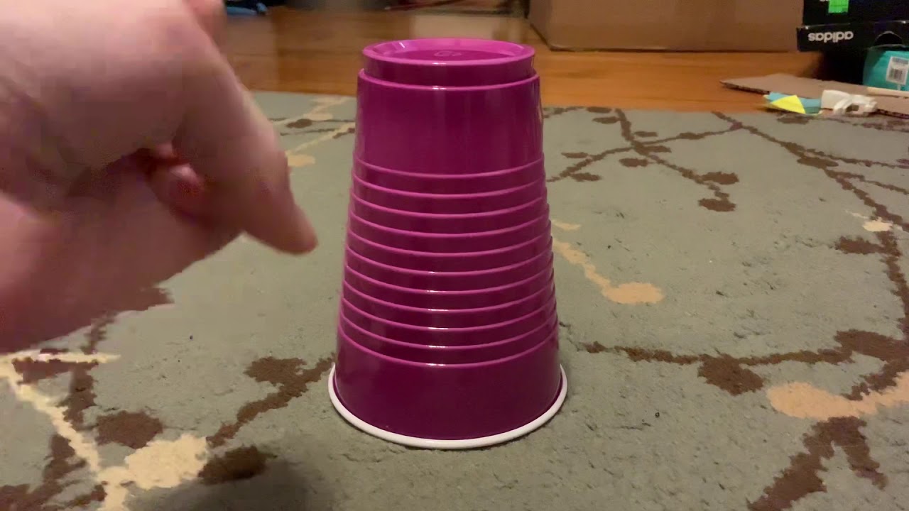 I crush a plastic cup with my hand because I am bored