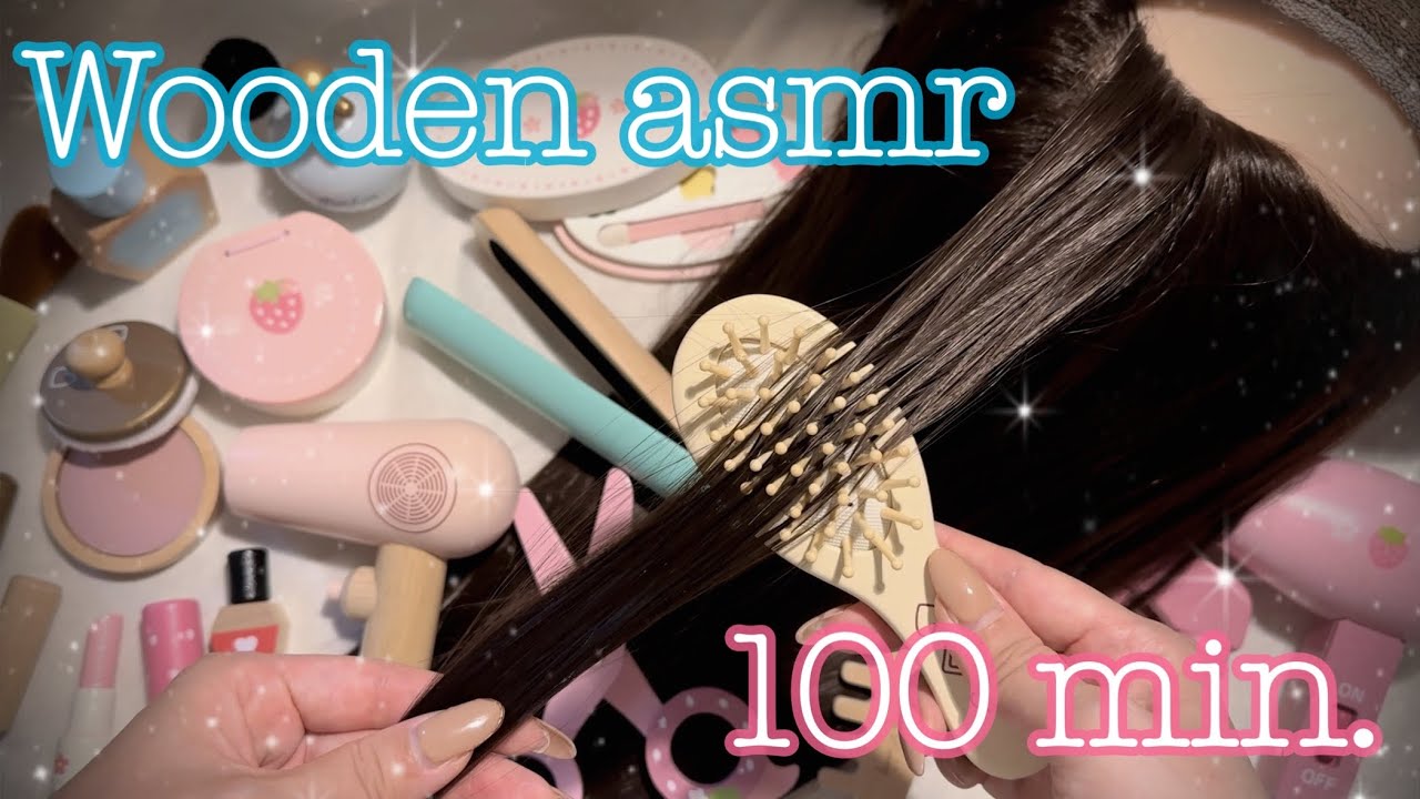 【ASMR】木の美容室まとめ100分💇‍♀️Wooden asmr 100 min.