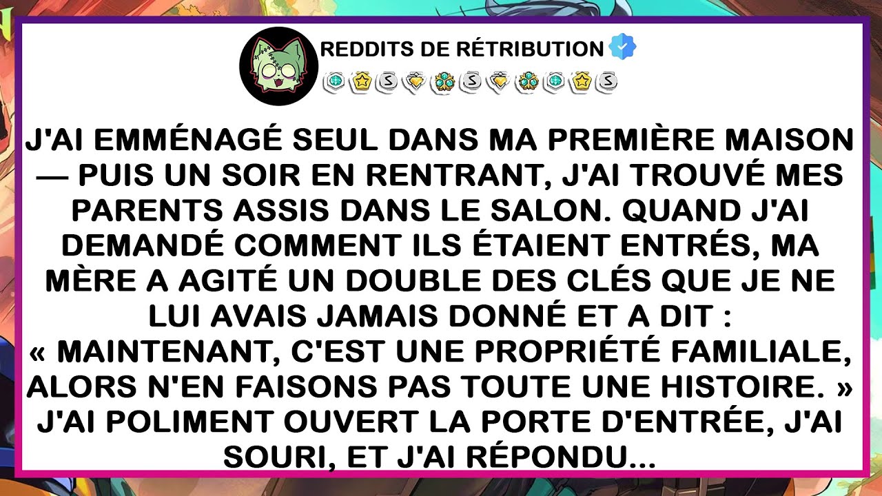 J'ai emménagé seul dans ma première maison — puis, un soir, en rentrant, j'ai trouvé mes parents